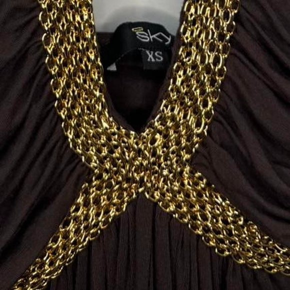 Sky Halter Brown Top - Picture 7 of 7